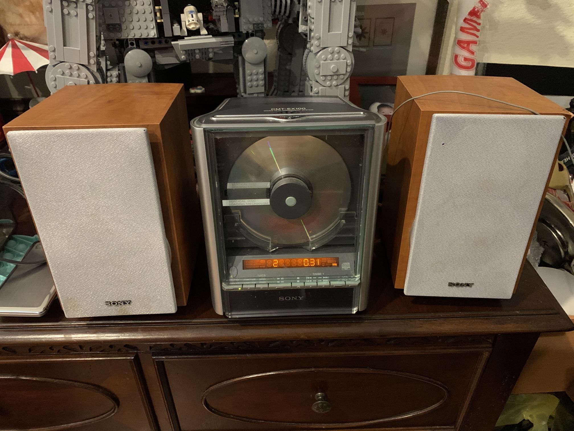 Sony CMT-EX100 Vertical CD Player Micro Hi-Fi Component System