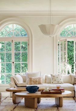 Anthropologie Oona 46” Oak Coffee Table