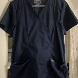 Navy Blue Cherokee Shirt Scrubs And Navy Blue Pants 