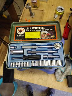 Vintage Buffalo Drive Socket Set (21pc)