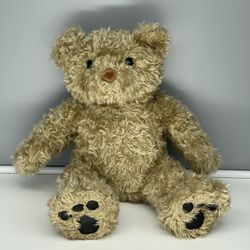 Build A Bear brown curly fur plush bear stuffed animal toy