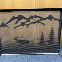 Decorative Iron Fireplace Screen