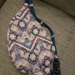 KAVU Mini In Purple Ikat Pattern