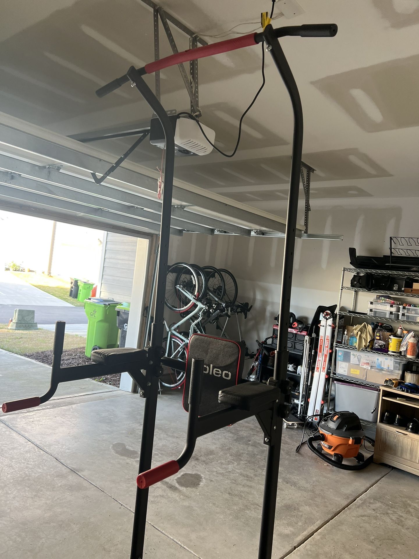 Yoleo Sportsroyals Power Tower Dip Station Pull Up Bar for Home Gym Strength Training