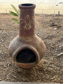 Large Clay Chiminea – 43” Tall – Great Condition