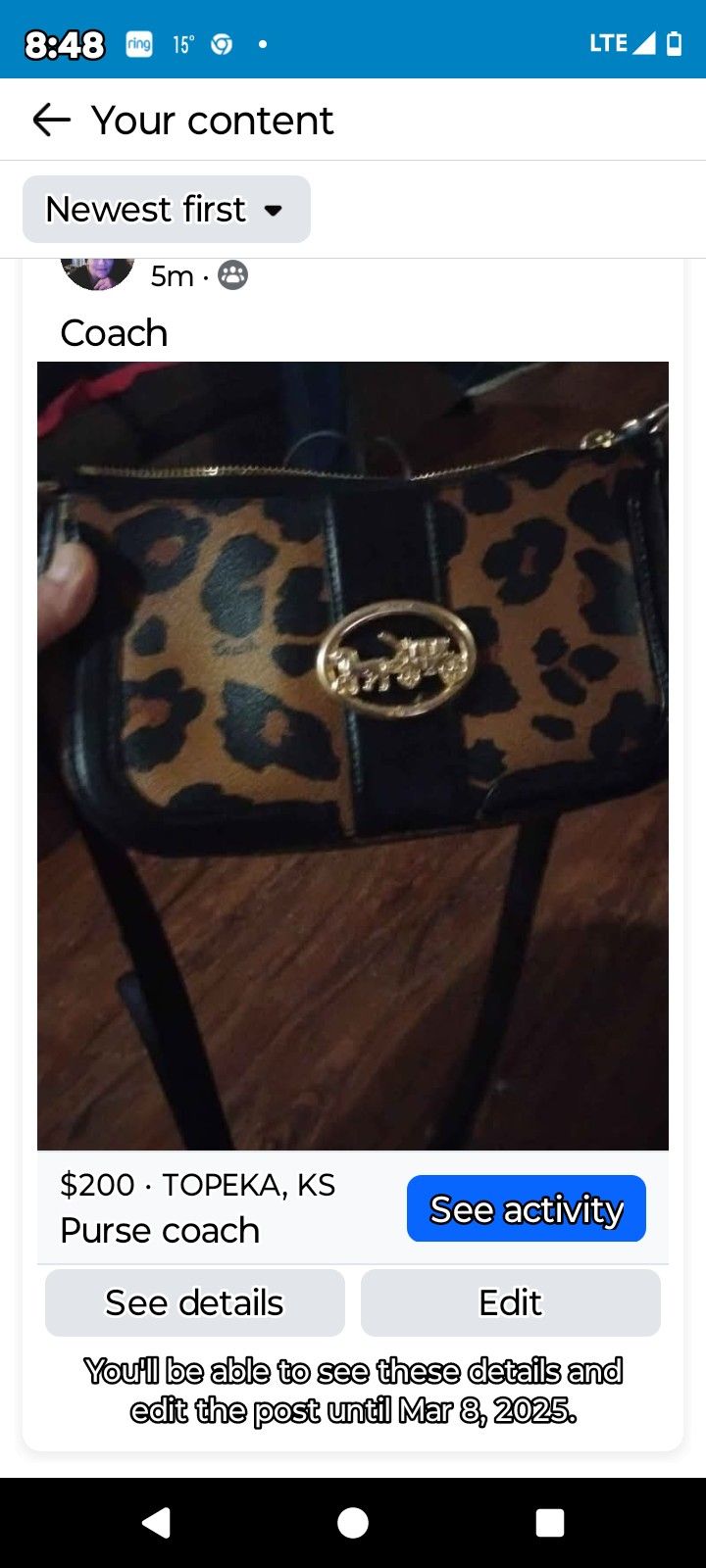 Coach Purse