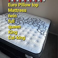 🔴queen Size Pillow Top Mattress 12" Thick 