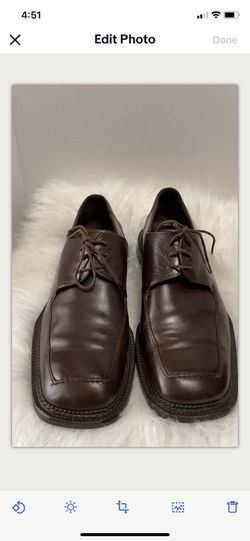 Men's City Slickers. Handmade Leather Brown Leather Oxford Dress Shoes. Sz 11 M