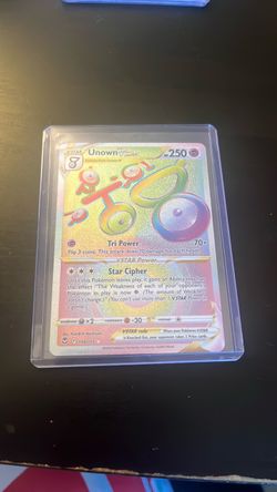 Pokemon Card Unown Vstar 199/195