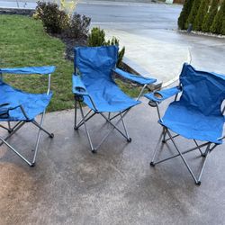 3 Camping Chairs 