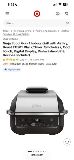 Ninja grill/ airfryer