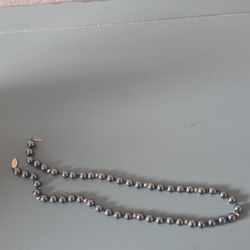Hematite Beaded Necklace