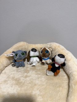ALL 5 $ McDonald’s The Dog Mini Plush Lot – 2 Cats & 2 Dogs