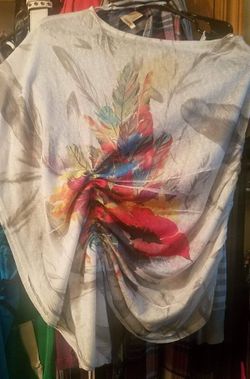 Womens one sleeve tropical fun style