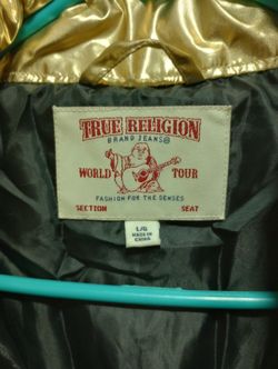 True Religion Jacket Sz L $50