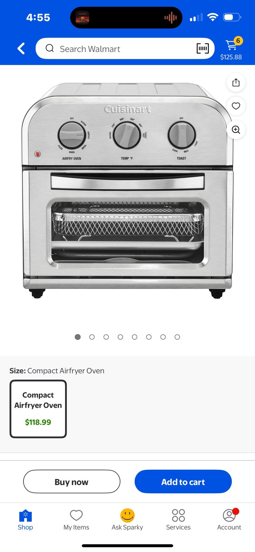 Cuisinart Compact Airfryer Toaster Oven