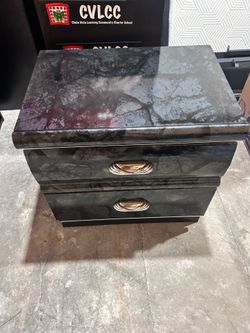 black marble night stand