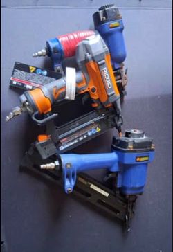 3 Pneumatic Nail Guns Bundle - Fast Sale $55