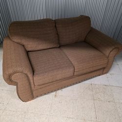 Brown/Tan LoveSeat