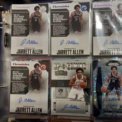 JARRETT ALLEN 59 LOT AUTOGRAPHED AUTO SIGNED NBA BROOKLYN NETS AND CLEVELAND CAVALIERS 