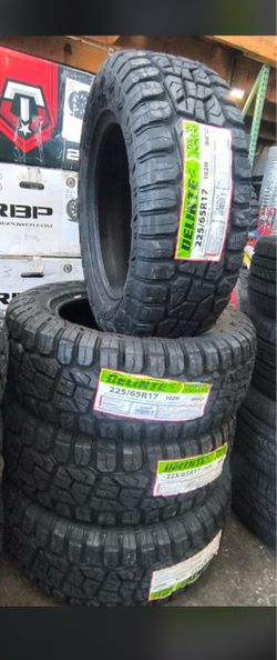 🛻 BRAND NEW DELINTE BANDIT X/T TRUCK & SUV TIRES! 🛻 Give your vehicle an aggressive off-road look with high-performing hybrid traction! The Delint