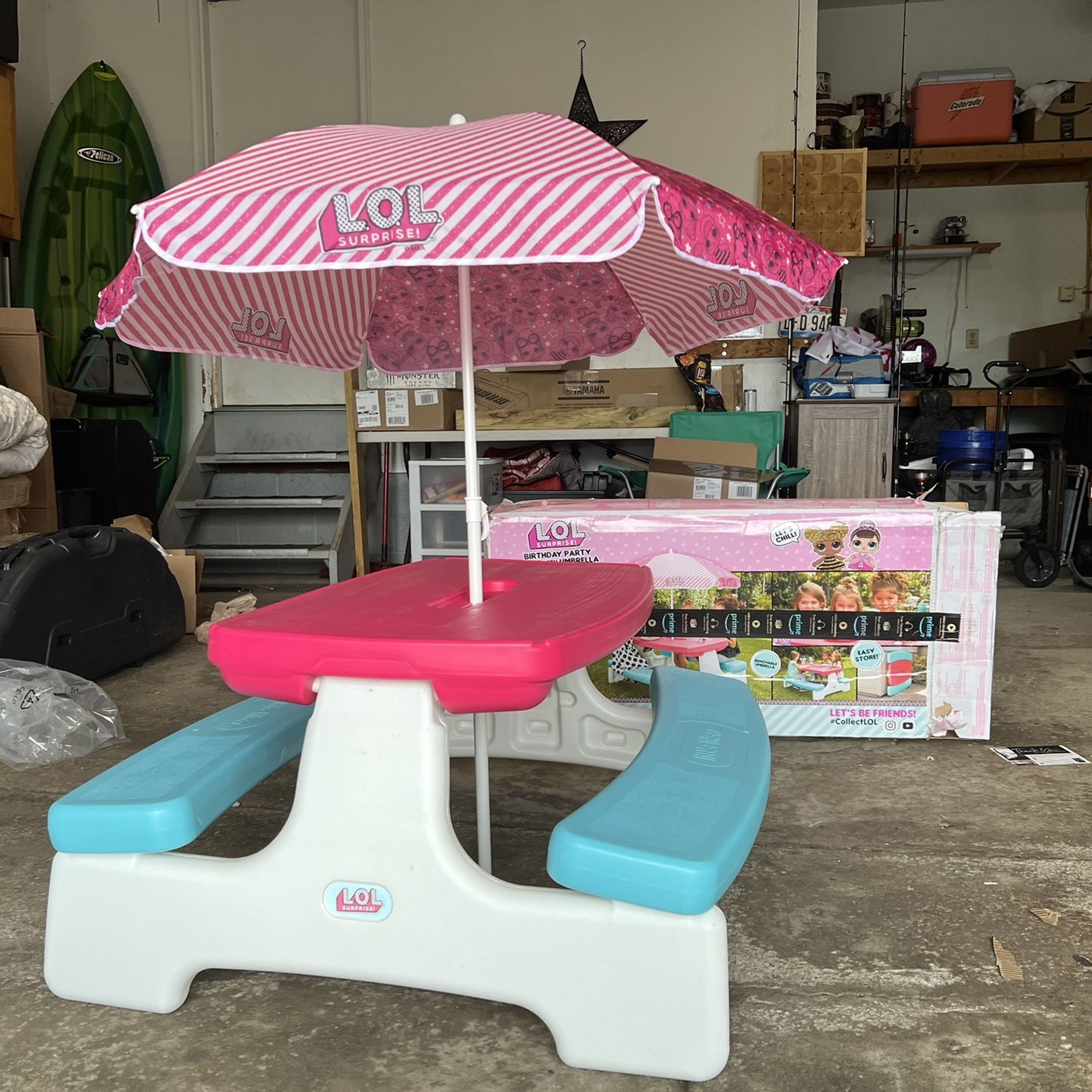 PENDING LOL Surprise Birthday Party Kids Picnic Table With
