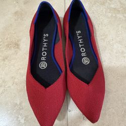 Rothys 5.5 The Point Chili Red