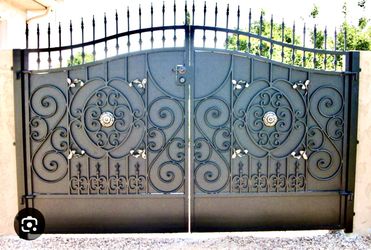 Custom Made Driveway Iron Gates 