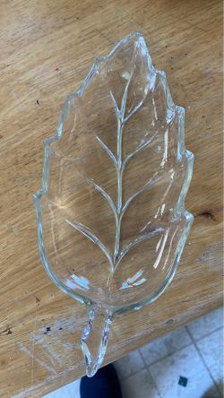 Glass leaf dish make offer