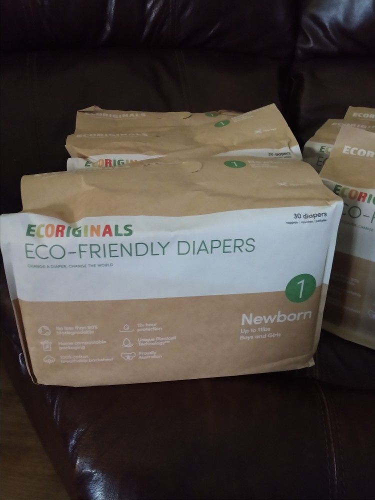 Ecoriginal Eco-friendly Diapers Newborn  Pack Of 30