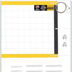 𝙉𝙀𝙒 Professional Volleyball Net Heavy Duty, 46 FT Aircraft Steel Cable, Upgraded Weather Resistant, Portable for Outdoor & Indoor, Pool, Trees, Bac