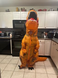 Inflatable dinosaur Halloween costume