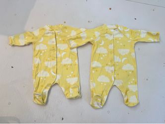 2 Hanna Andersson Footed Sleeper In Organic Cotton