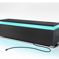 Black Entertainment Center/ TV Stand