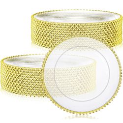 25 Clear Charger Plates