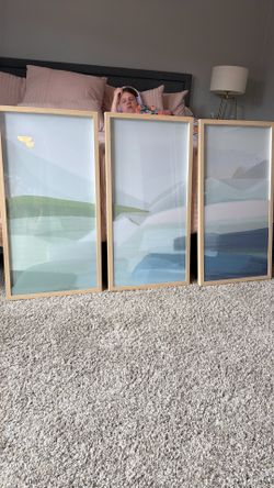 NEW World Market wall art abstract landscape