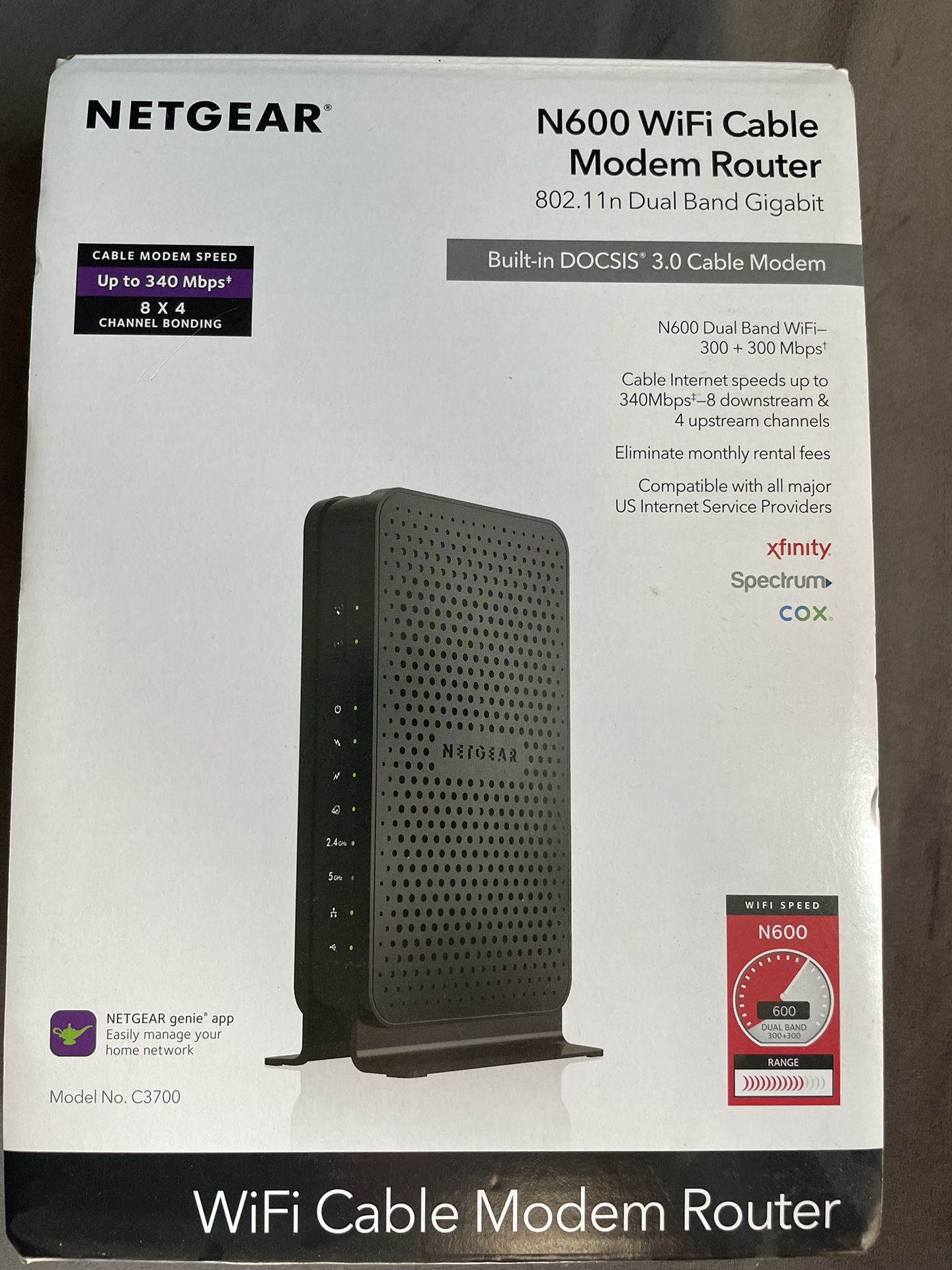 N600 WiFi Cable Modem Router
