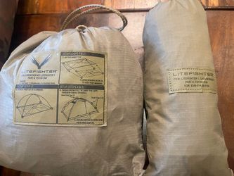 LiteFighter 1 Tent + Cold Weather Kit + Ground Sheet excellent
