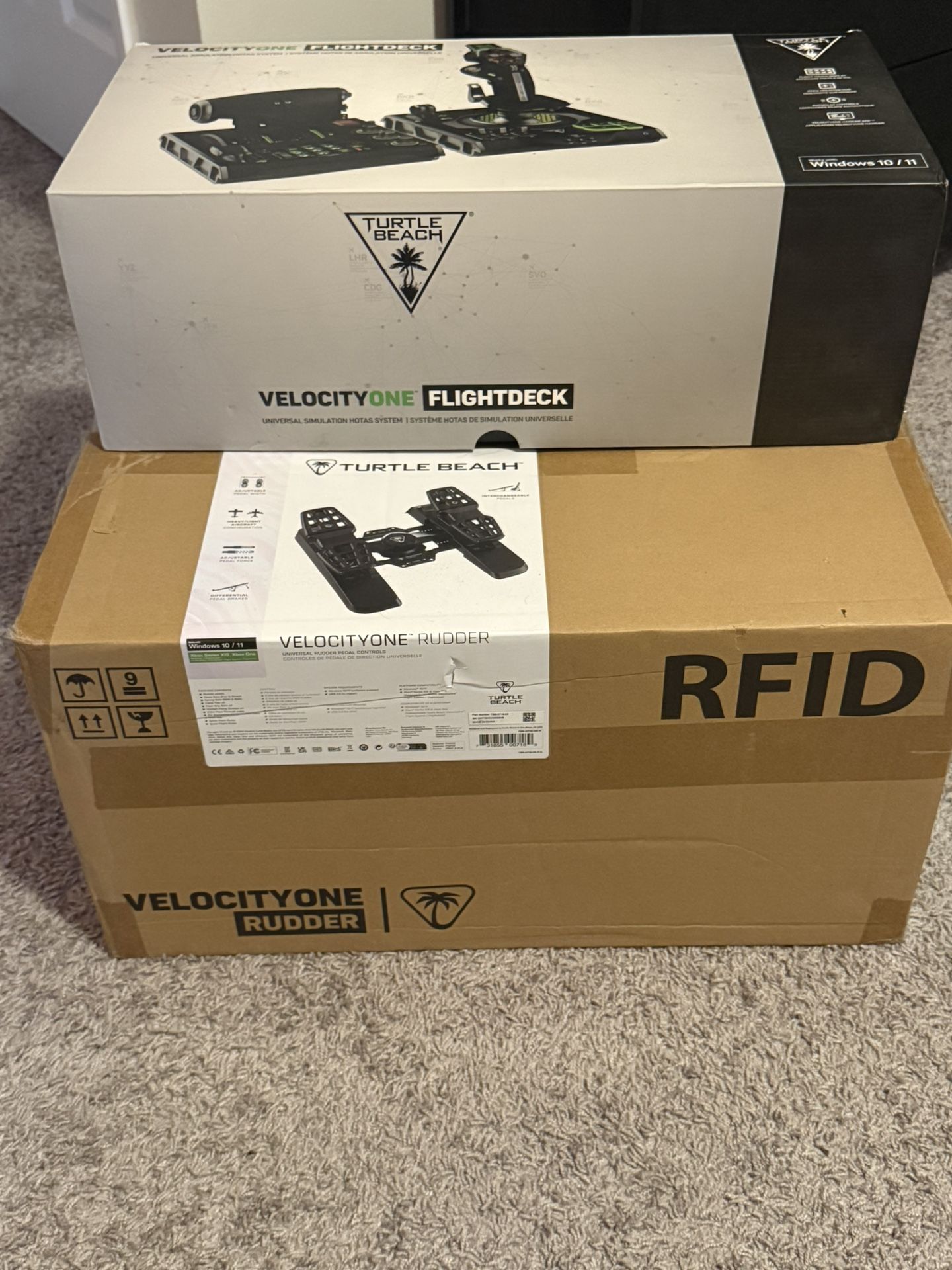 NEED GONE ASAP Turtle Beach Velocity One Pedals And HOTAS Flight Controls