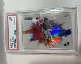 2025 Panini Prizm Jalen Hurts Color Blast PSA 9