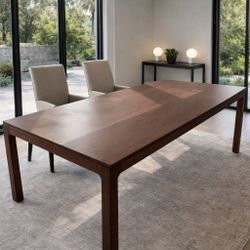 Luxury Solid Walnut Dining Table – 94” 