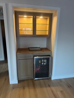 White oak cabinets