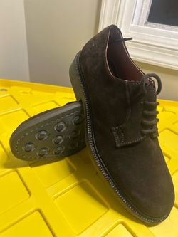 J. Crew Italy Dark  Brown Suede Shoes Men's US 8.5  New No Box