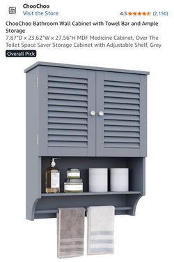 Wooden bathroom cabinet