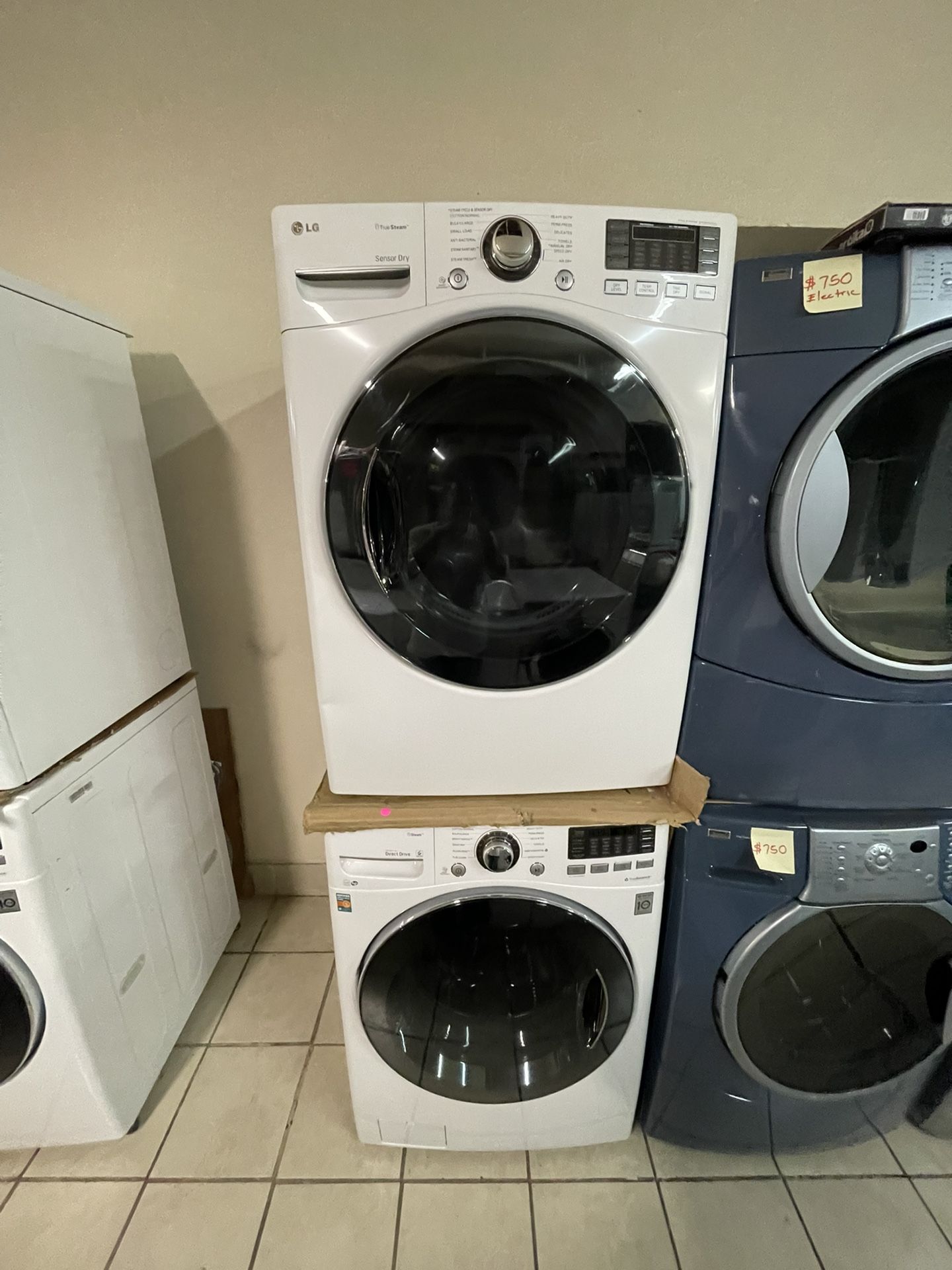 Lg TrueSteam Front Load Washer And Gas Dryer 