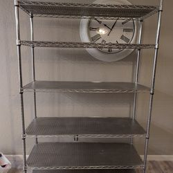 Seville classics UltraDurable industrial 5 tier steel shelf shelving unit 48" x 24" x 72" H storage