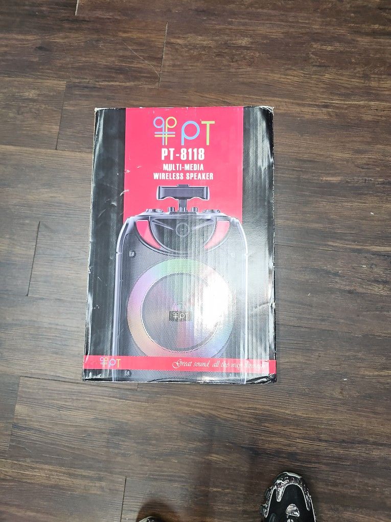 PT -8118 MULTI-MEDIA WIRELESS SPEAKER