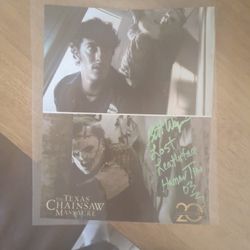 Billy Wagner Aka Leatherface From TCM 2003 Authentic Autograph 