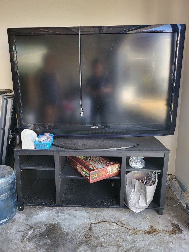 50" Sanyo TV and Stand FREE