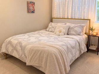 Full size bed with mattress asap